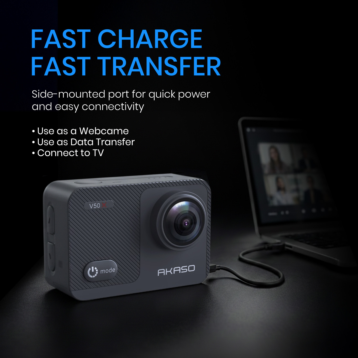Image of Akaso V50X 4K30fps with Touch Screen EIS 131ft Waterproof Underwater Sports and Action Camera