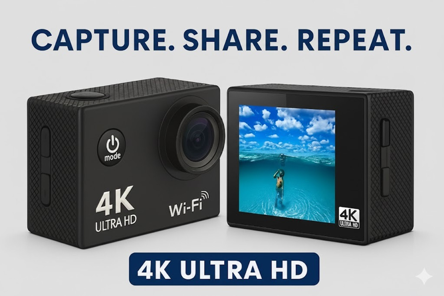 Image of UXCON Professional 4K Action Camera 4k 20MP Wifi 30M Waterproof Action Camera Sports DV Camcorder Sports and Action Camera