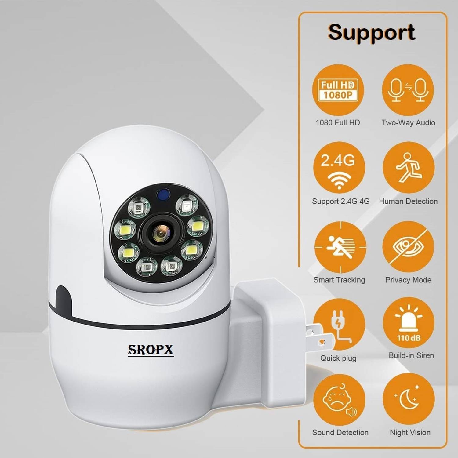 SROPX Hidden Camera WIFI 1080P Full HD Night Vision Security Camera HD Sports and Action Camera