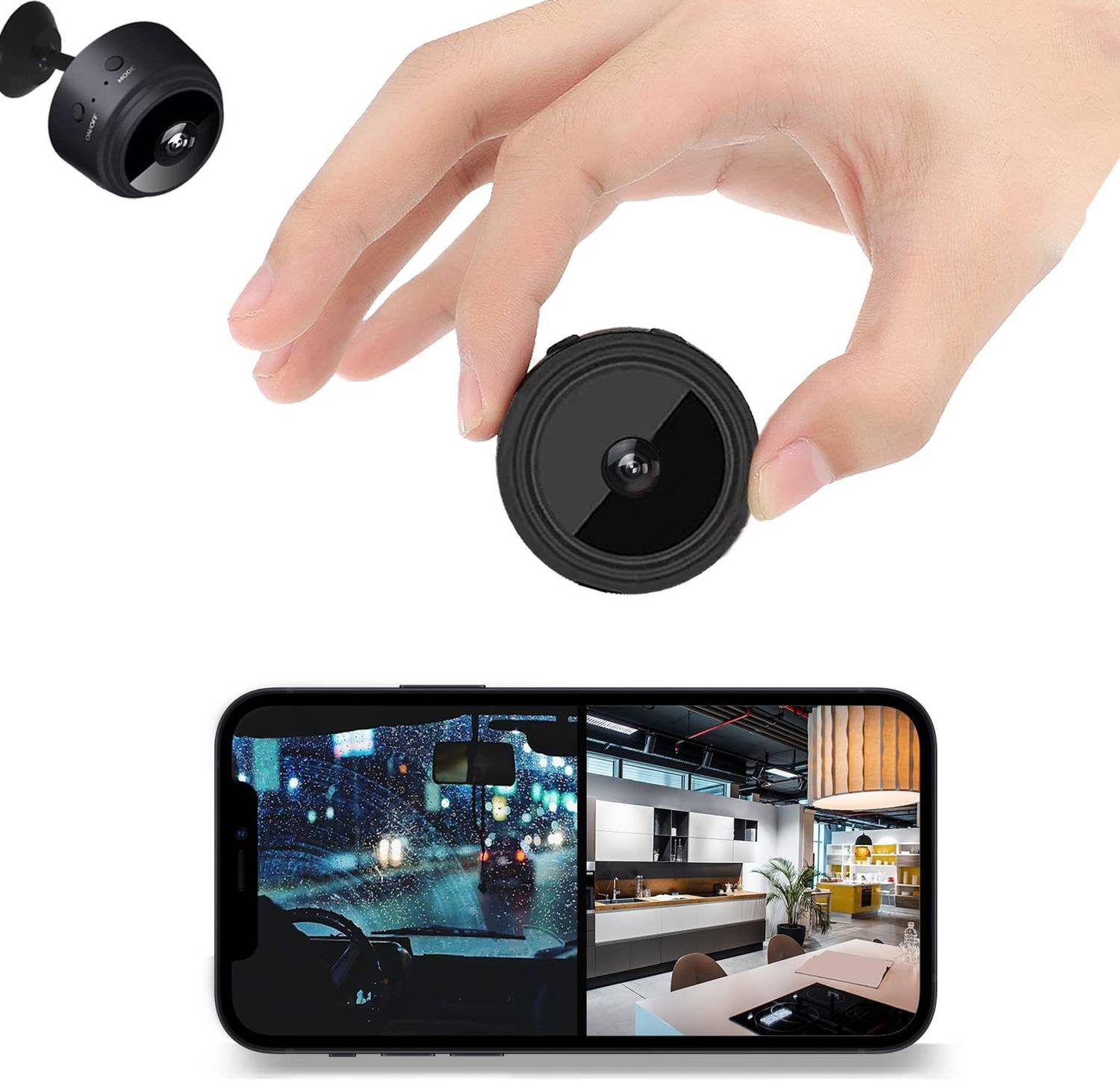 SROPX MINI CAMERA SPY Wireless CCTV Wi-Fi Camera for Home with Mobile Connectivity , Night Vision Sports and Action Camera