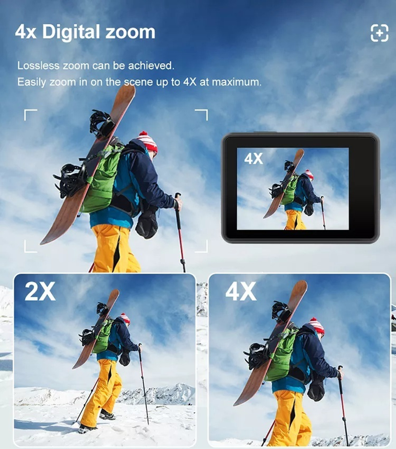 Image of Orlov 5K 5K Action Camera 60FPS 24MP Dual Screen WiFi Waterproof EIS Sports and Action Camera