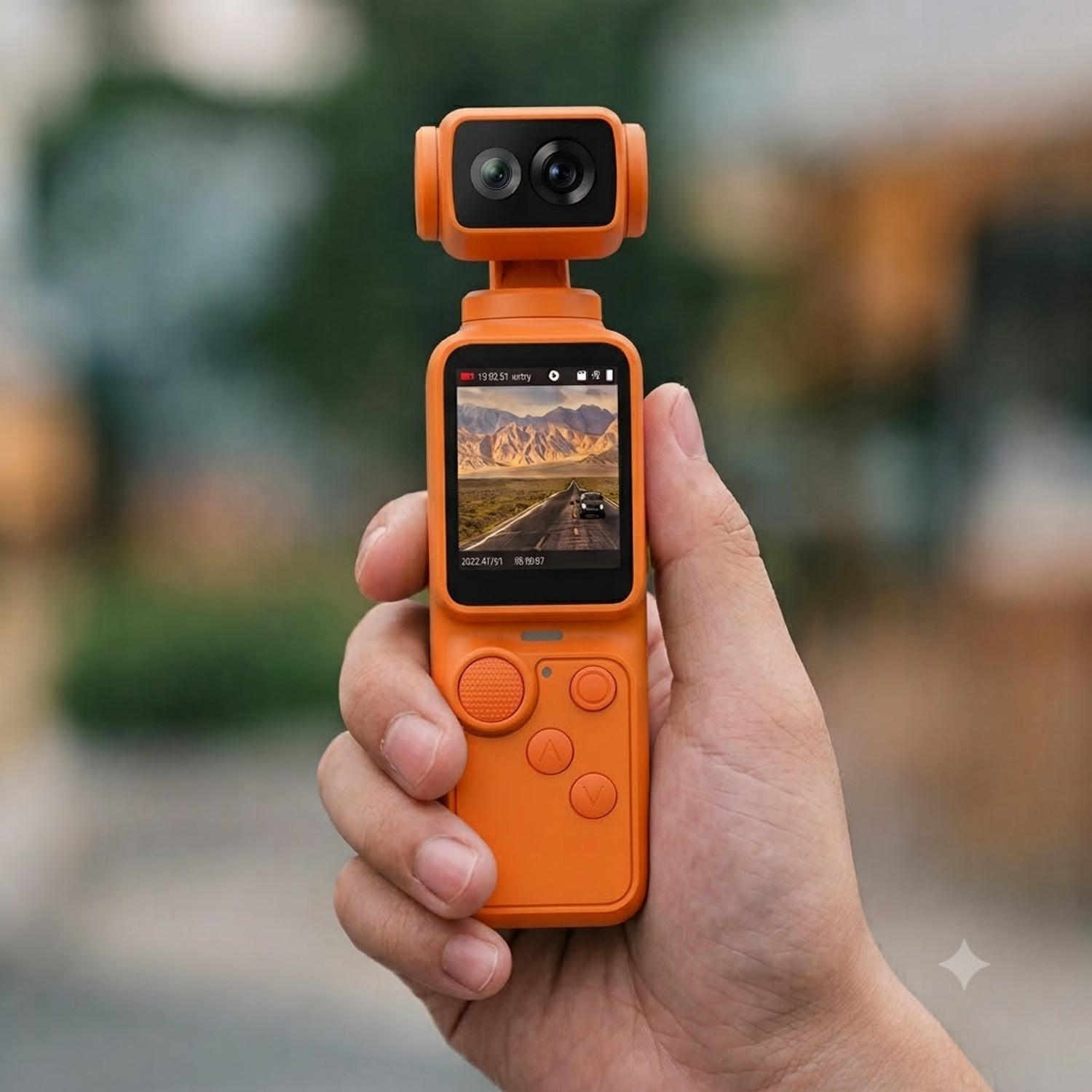Image of NIMOX POCKET CAMERA Trending 270 Rotating lens + ultra HD video camera Sports and Action Camera (Orange, 20 MP)