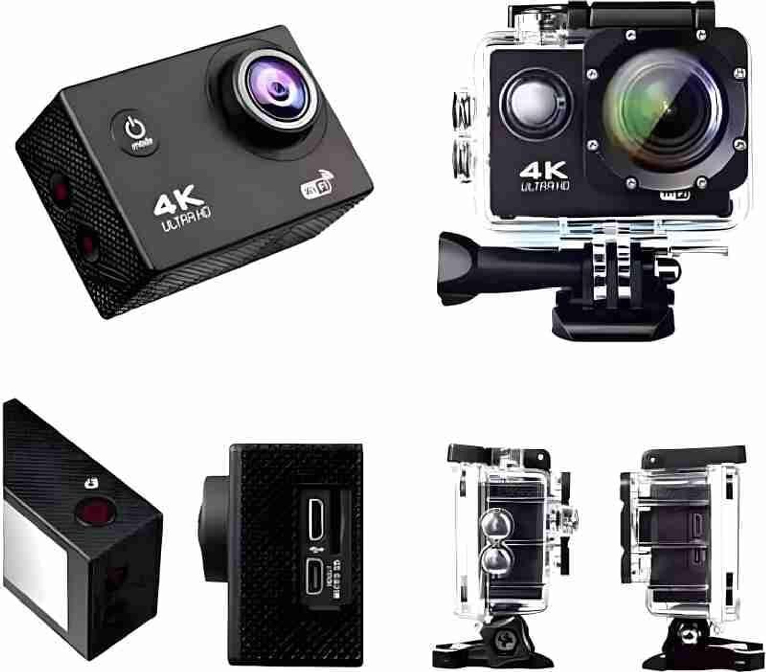 Image of SmartCam GoPro Action camera 4k 4K Digital Action Camera with Accessories Kit - Bike & Helmet Mount Sports and Action Camera