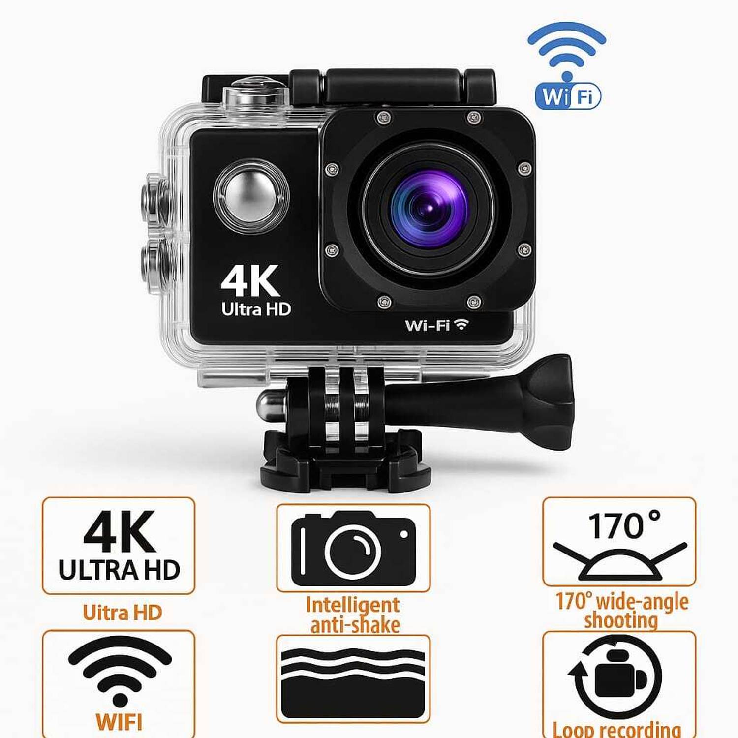 astrolabs Action camera Action Camera 4k16MP Wifi 30M Waterproof Action Camera Sports DV Camcorder Sports and Action Camera