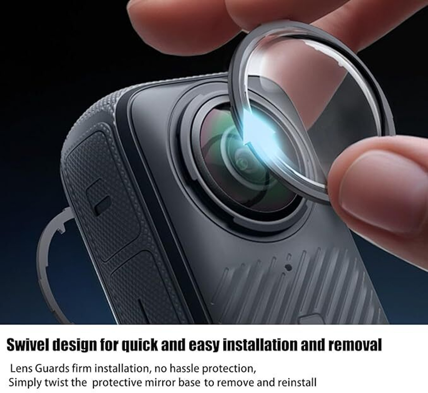 Image of Clickgone Lens Guard Series Insta360 X4 Lens Guard Sports and Action Camera