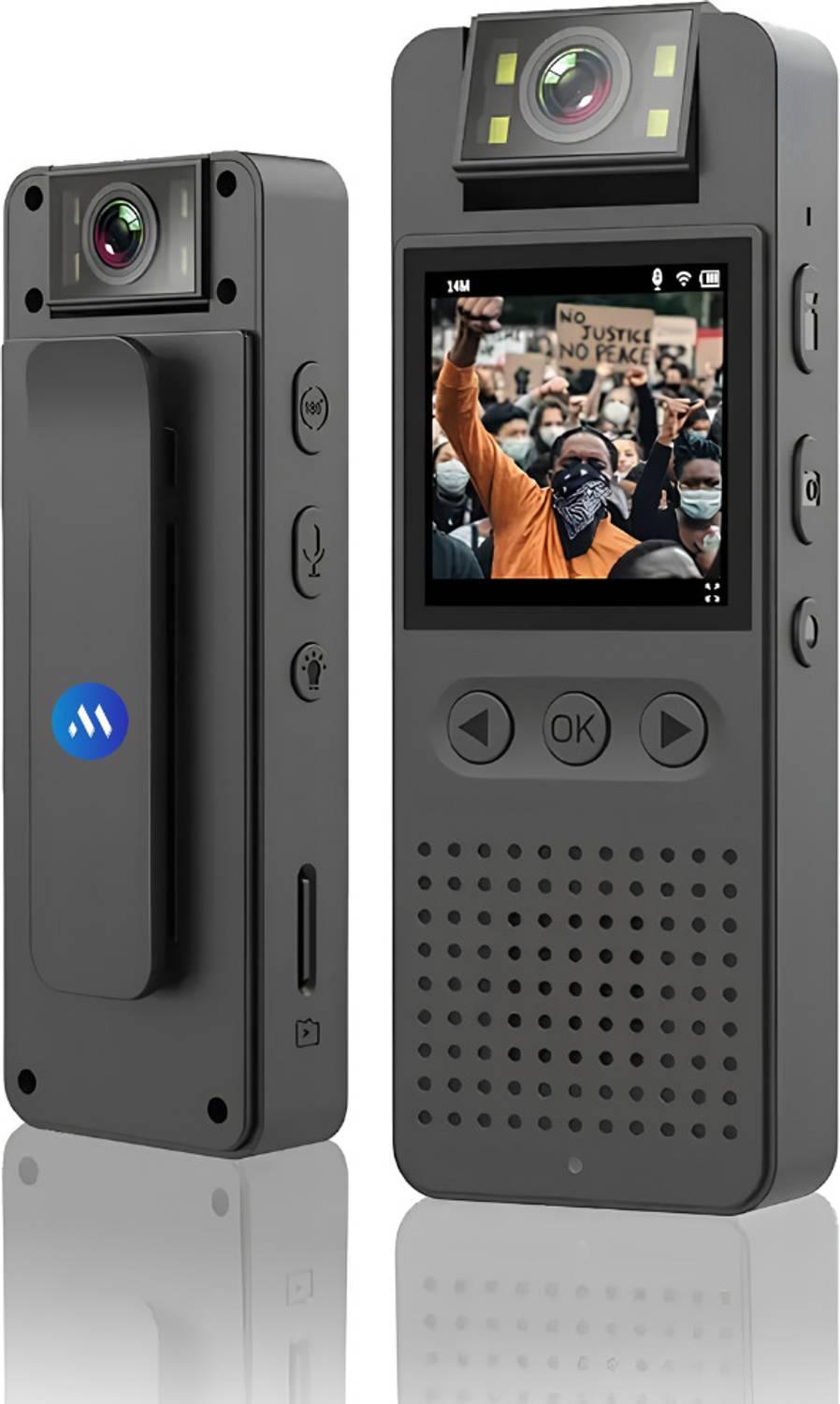 Maizic Smarthome Proofcam B2 1080P Full HD Body Camera with 1.4-Inch Screen, 180° Rotation Sports and Action Camera