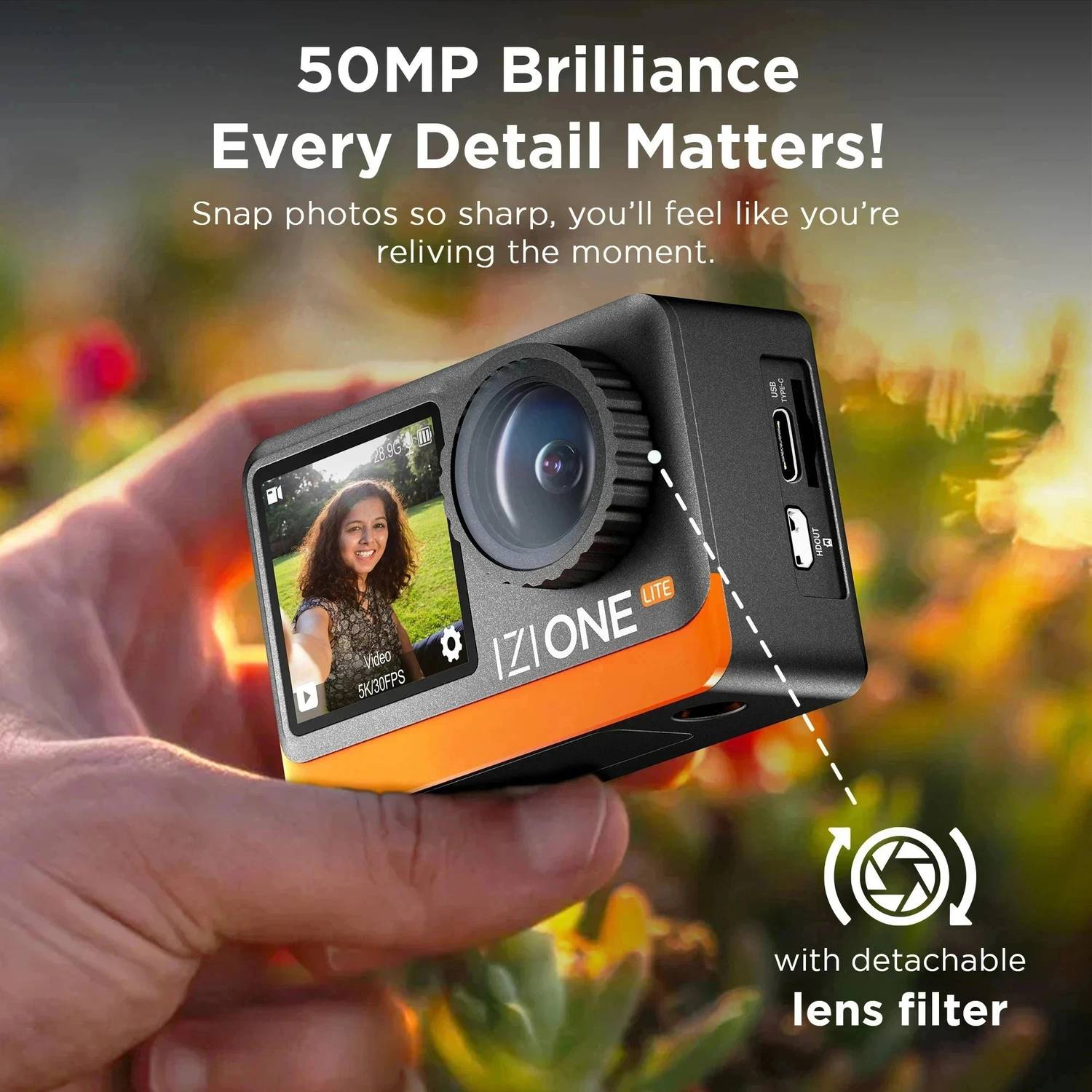 IZI ONE LITE 5K Action Camera 4K 60FPS - Image 4