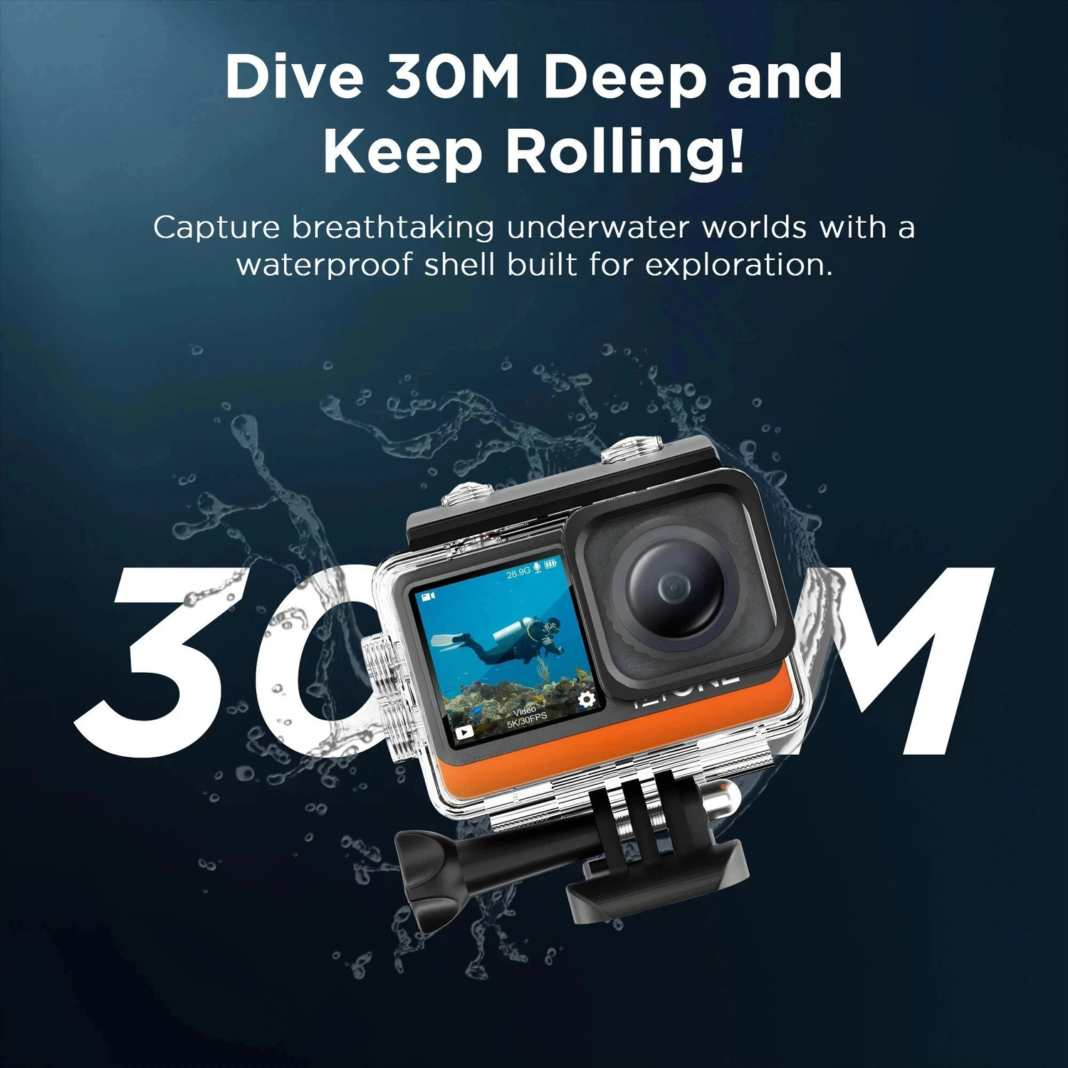 Image of IZI ONE LITE Action Camera One Lite 5K Action Camera - 4K 60FPS 50MP Ultra HD Smallest Action Camera Sports and Action Camera