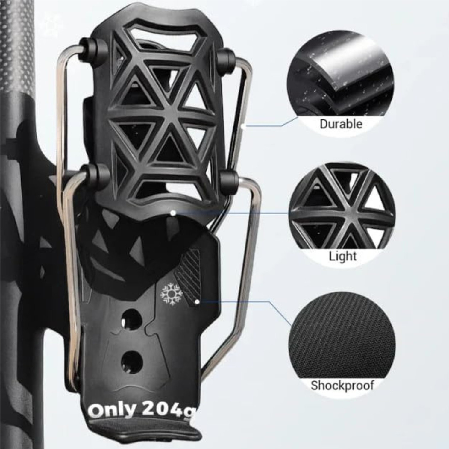 Image of MokyPro Bike & Motorcycle Water Bottle Holder Foldable 360 Degree Rotatable Design Sports Bottle Holder
