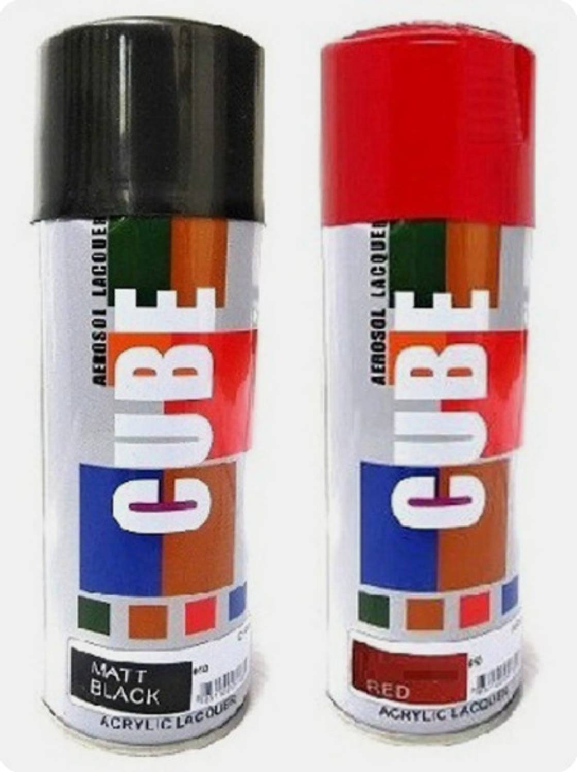 ABC Multipurpose Spray Paint 400ml Black and Red - Image 1
