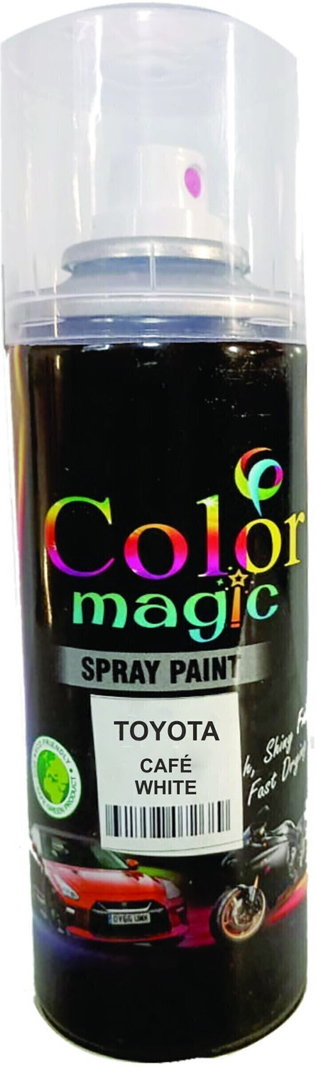 Image of COLORMAGIC Pearlscent White Scratch Remover Spray Paint For Tata Tigor White Spray Paint 200 ml