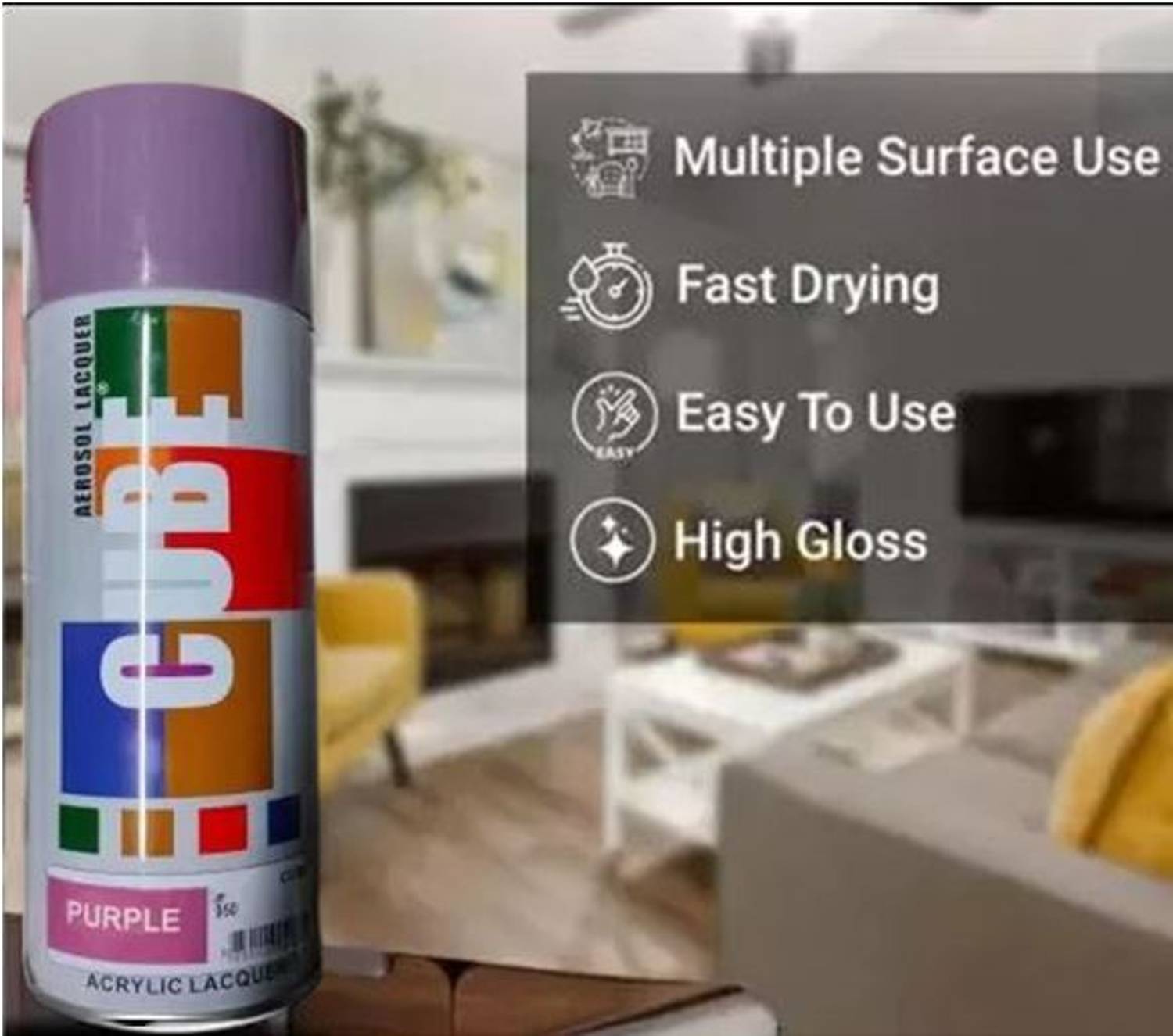 CAC'S Purple Spray Paint 450 ml
