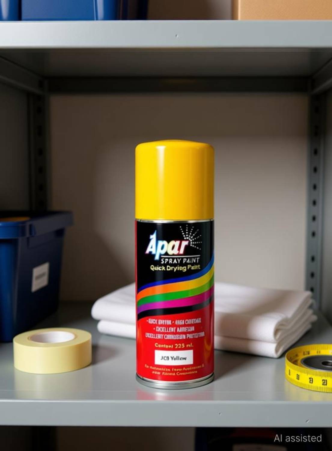 apar SPRAY PAINT JCB YELLOW-200ml(Pack of 1) for Bike, Tractor, Cycle JCB YELLOW Spray Paint 225 ml
