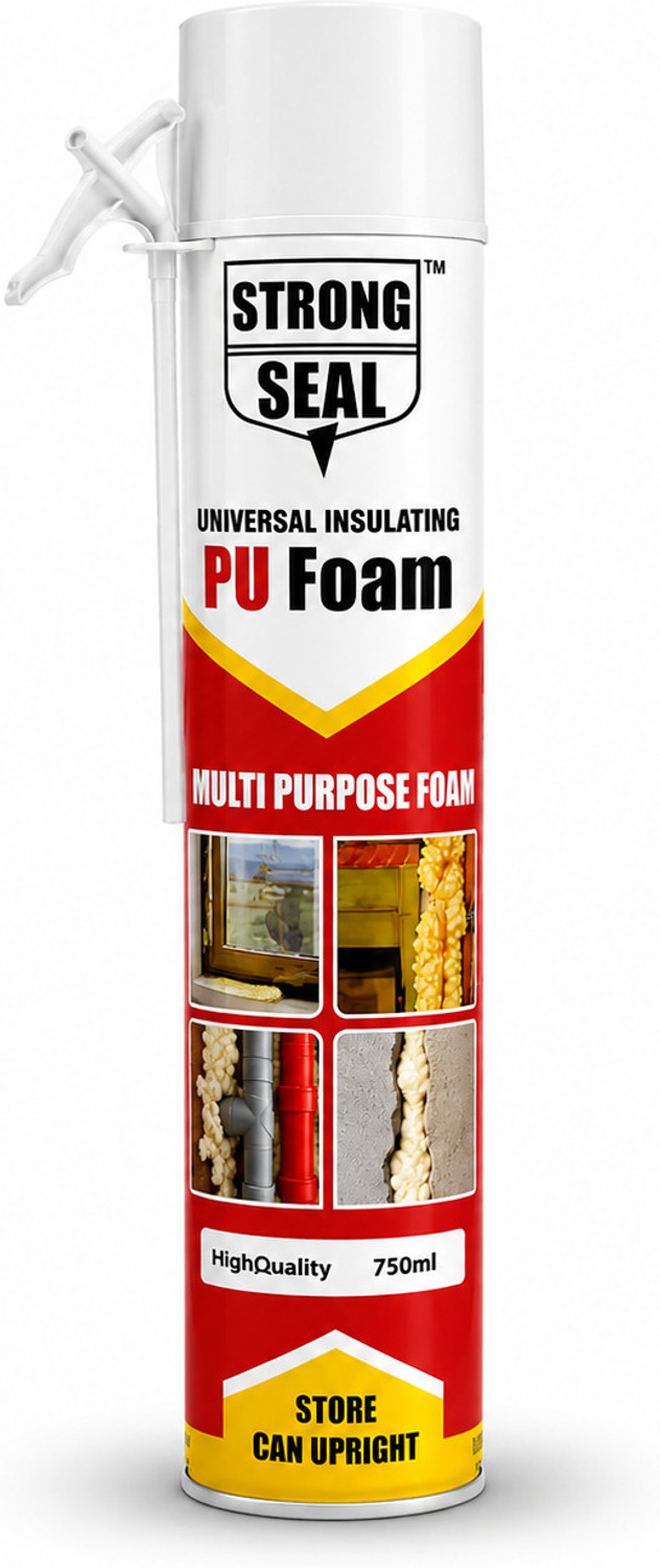 Image of Hp Adhesive PU Foam Spray Sealant for Filling Gaps, Cracks, Holes & Insulation - 750 ml Crack Filler