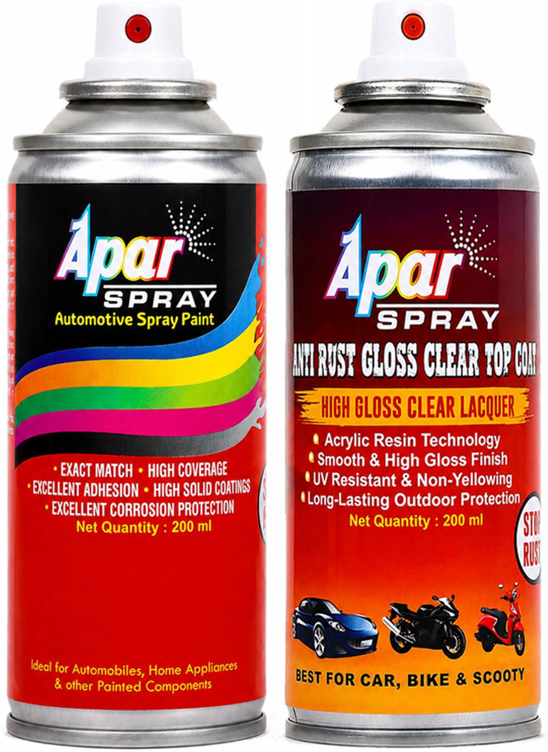 apar Spray Paint Sangria Red+GC.,Compatible For Mar.Cars-200 ml