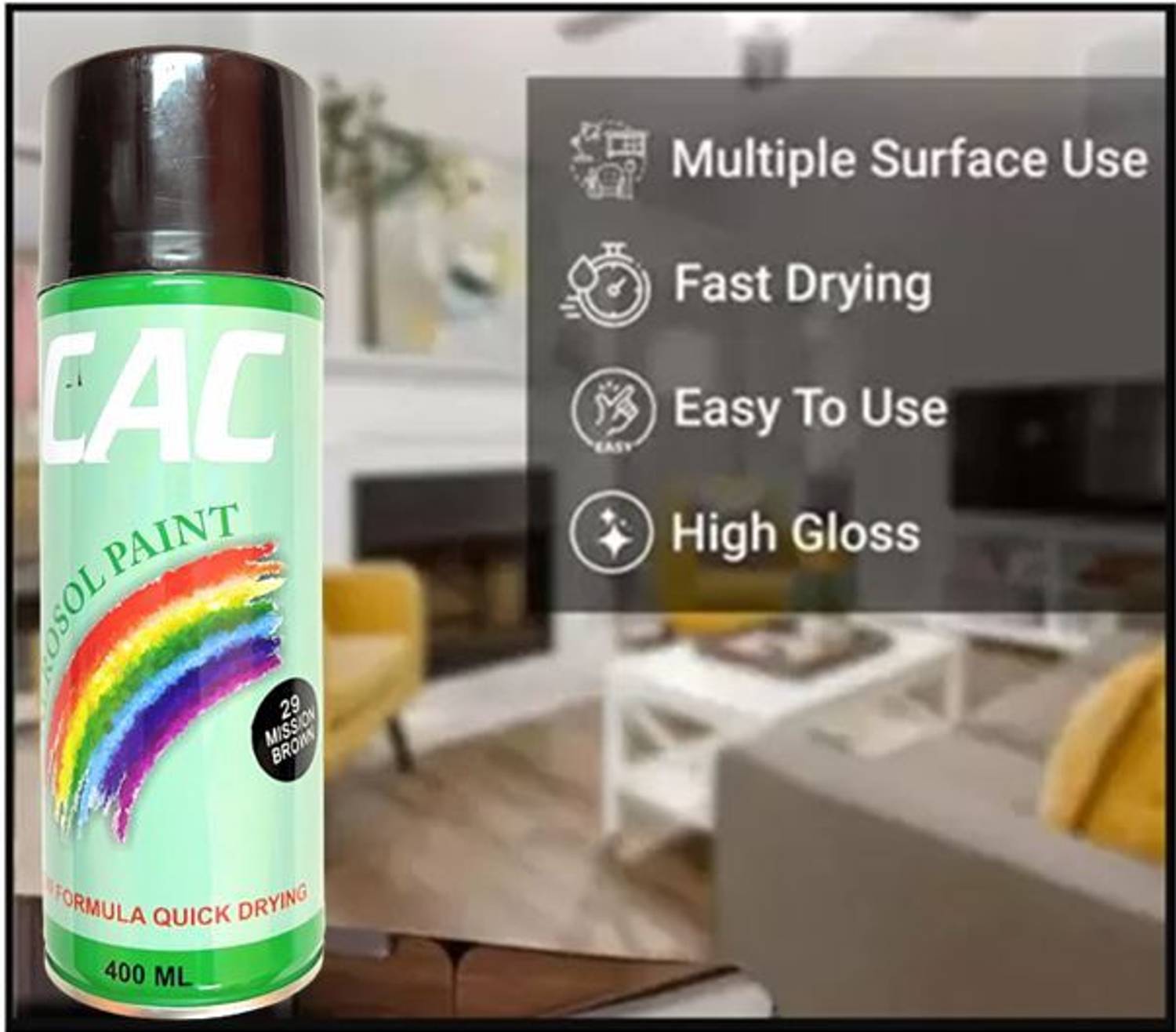 CAC'S Brown Spray Paint 400 ml