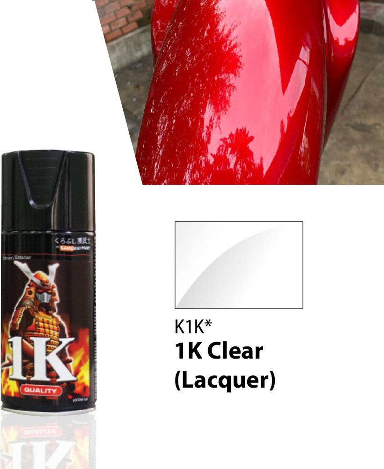 Samurai Kurobushi Clear Spray Paint 400 ml Price in India - Buy