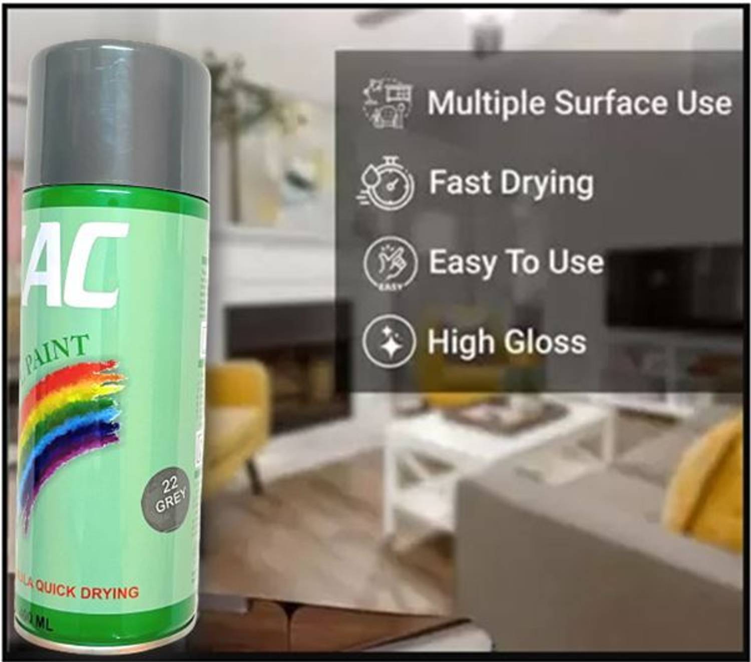 CAC'S Grey Spray Paint 400 ml