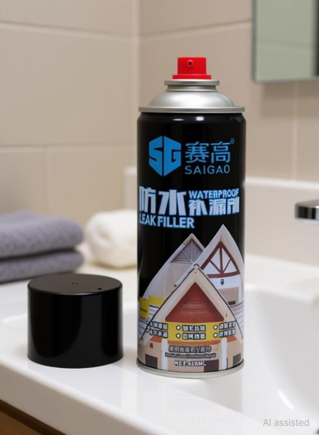 Image of KRIYAART Waterproof Leak Filler Spray Rubber Flexx Repair Adhesive