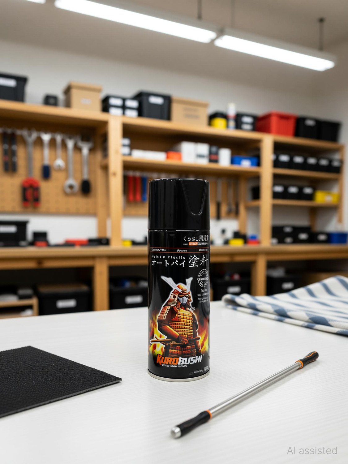 Image of Samurai Kurobushi Standard Colours Black Spray Paint 400 ml (Pack of 2)