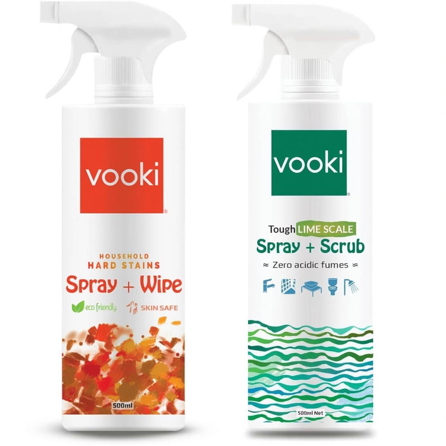 vooki Tap Shower & Kitchen Cleaner All Purpose Household, Combo Stain Remover