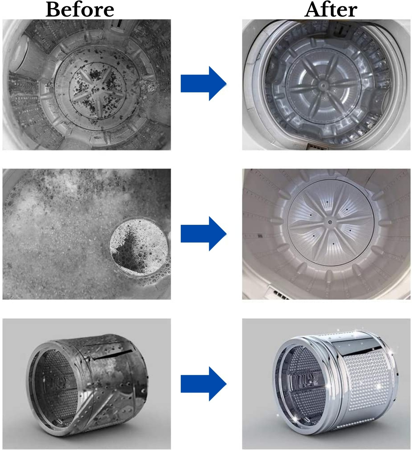 Image of ATOMIC Washing Machine Hygienic Deep Cleaning Powder 150 GM X 2 = 300gm Stain Remover