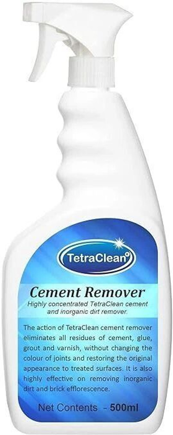Image of TetraClean Highly Concentrated Cement Remover & Inorganic Dirt Remover /Tile Cleaner 500ml Stain Remover