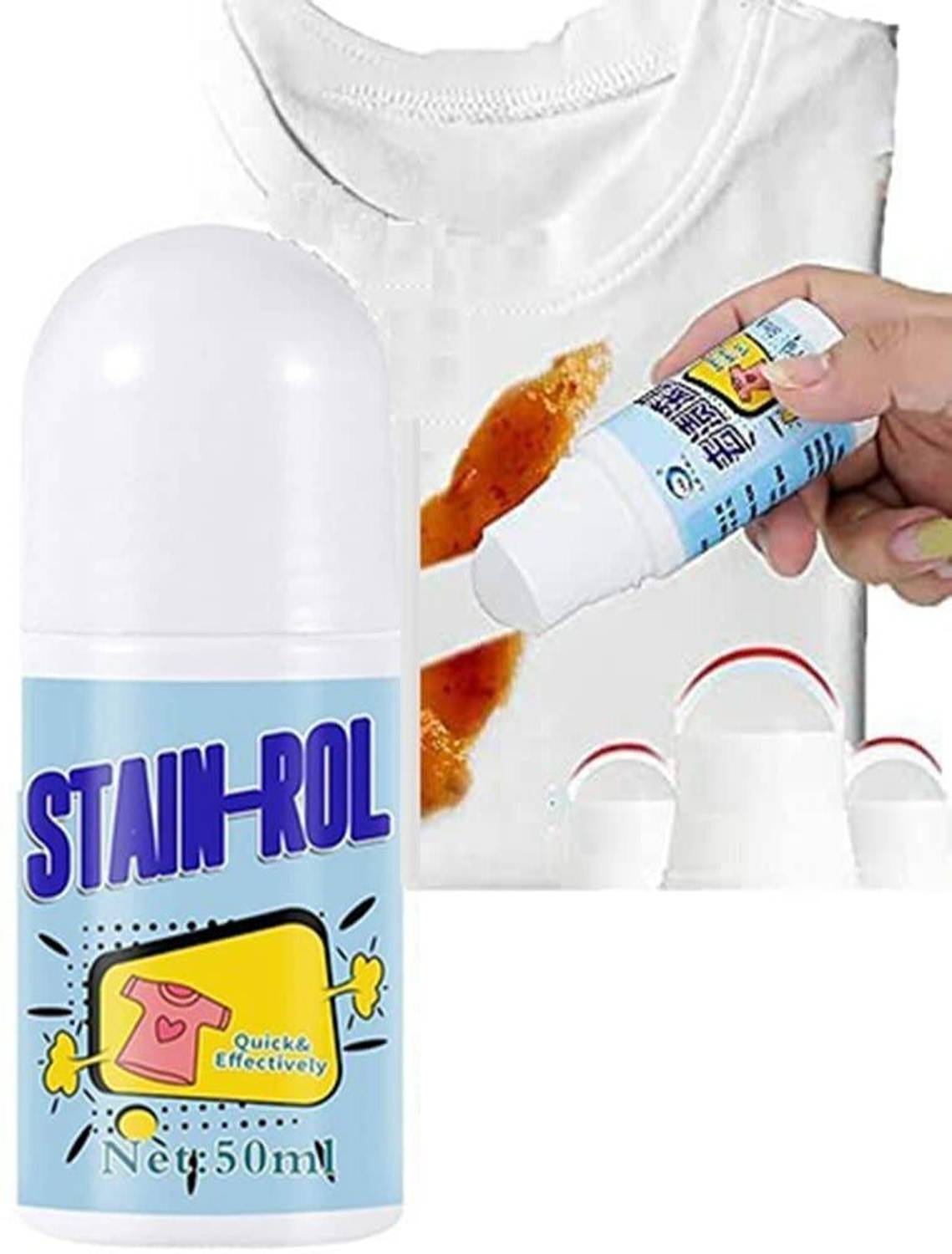 4square 4s Roll Bead Fabric Clothes Stain Remover Pan Stain Remover