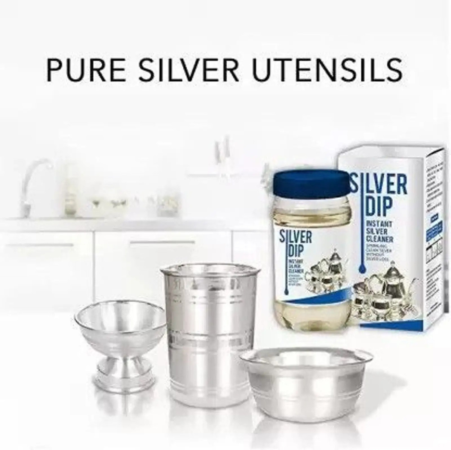 Image of SILVER DIP SilverDip Fast Acting Silver Cleaner for Home Kitchen Stain Remover