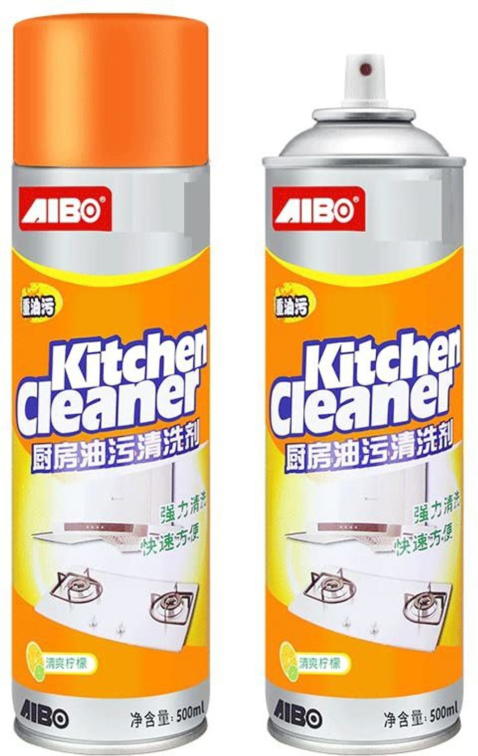 Image of ALWAFLI Multi-Purpose Foam Kitchen Cleaner Spray Grease Remove Oil, Grill Exhaust Fan Stain Remover