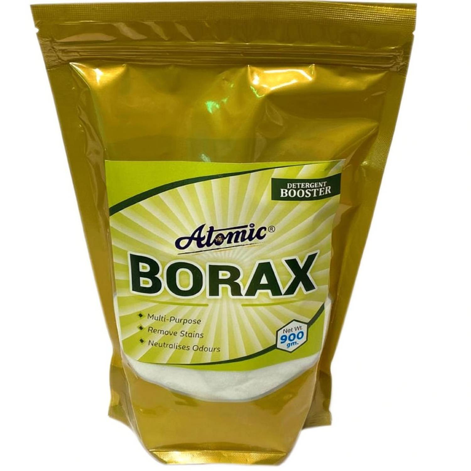 ATOMIC Essential Borax Powder, 100% Pure for Whitening & Cleaning and Slime (900 gm) Stain Remover