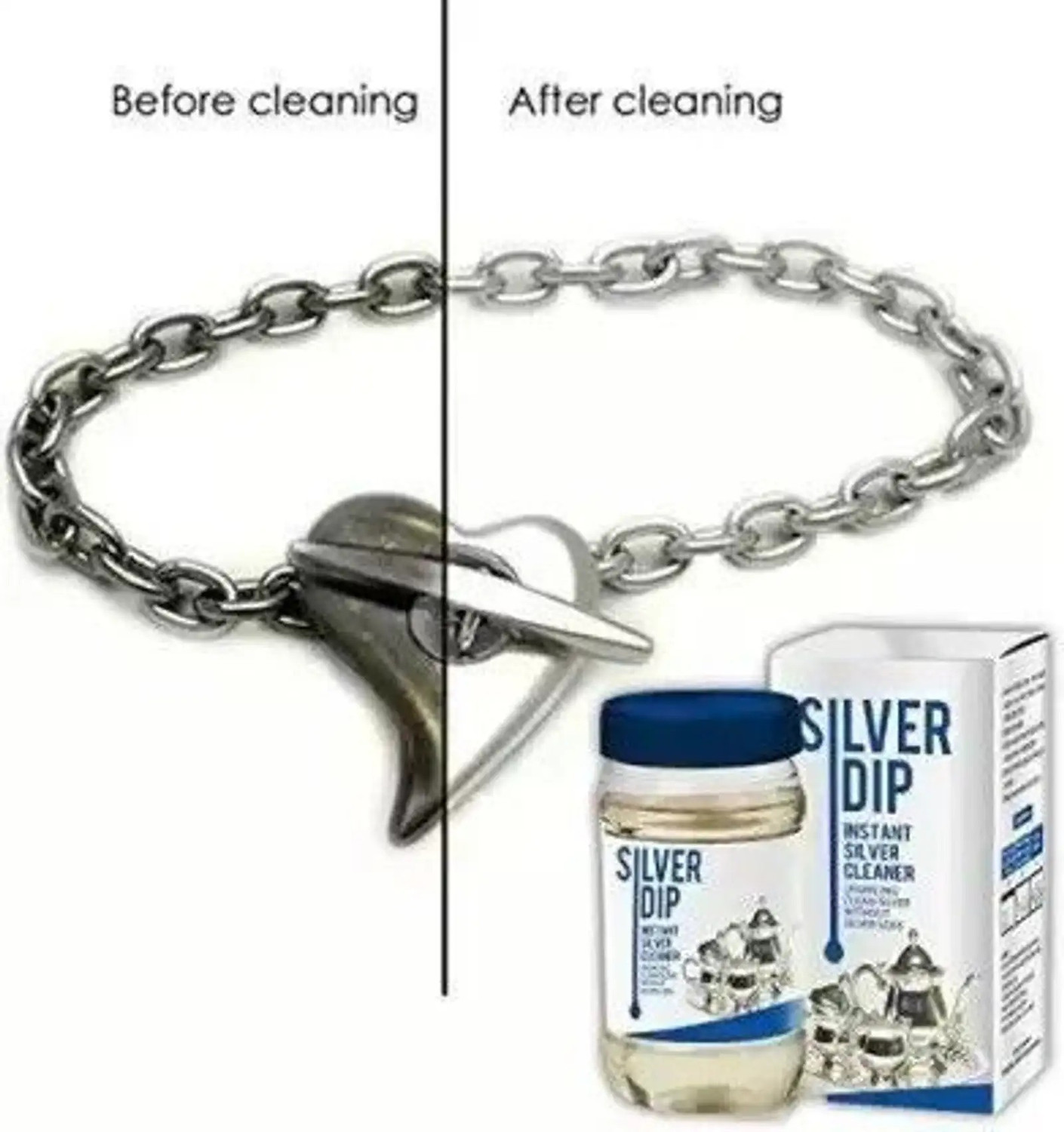 Image of SILVER DIP SilverDip Fast Acting Silver Cleaner for Home Kitchen Stain Remover