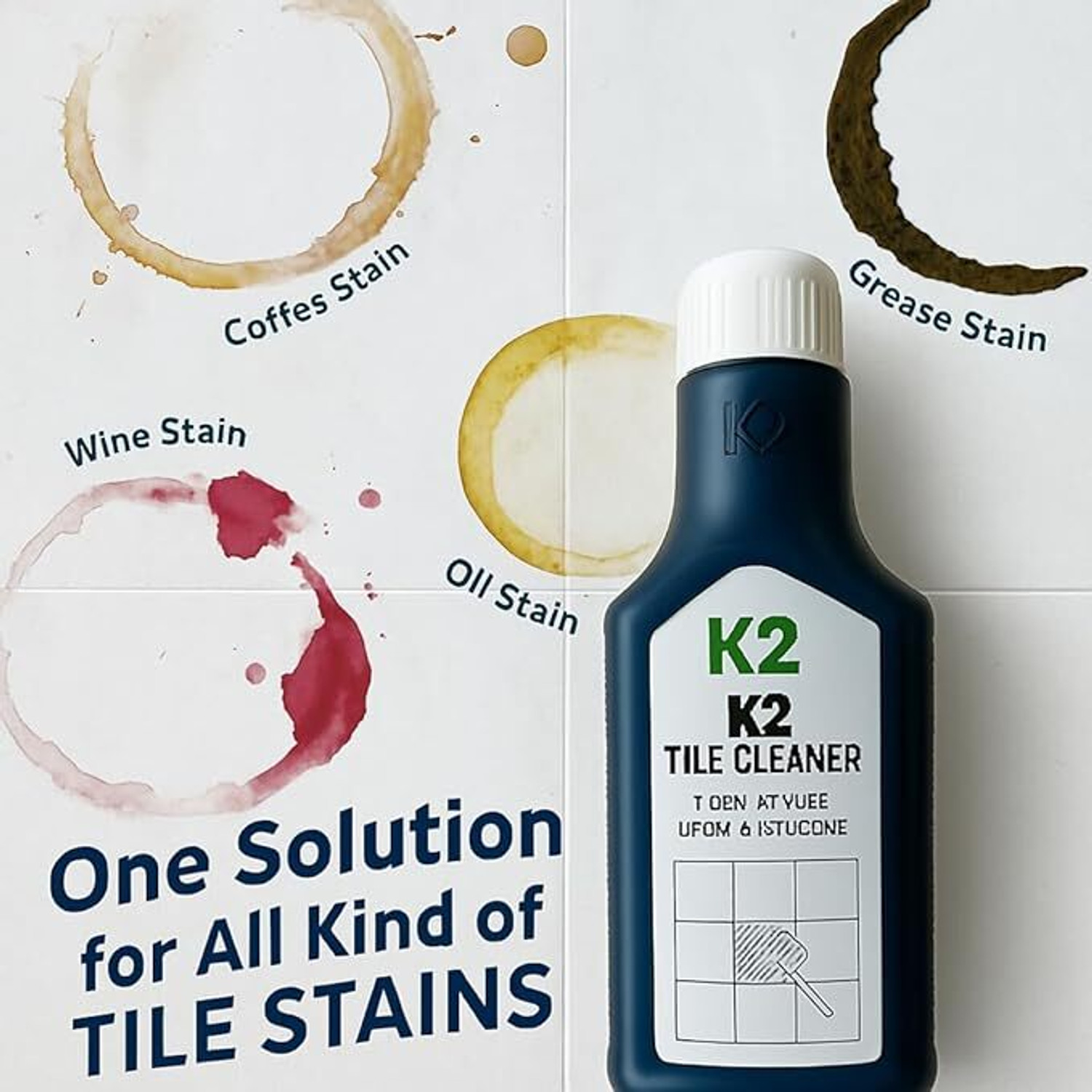 Image of Konkem Tile Cleaner 1L | Heavy-Duty Stain Remover | Acid-Based Formula for Tiles Stain Remover