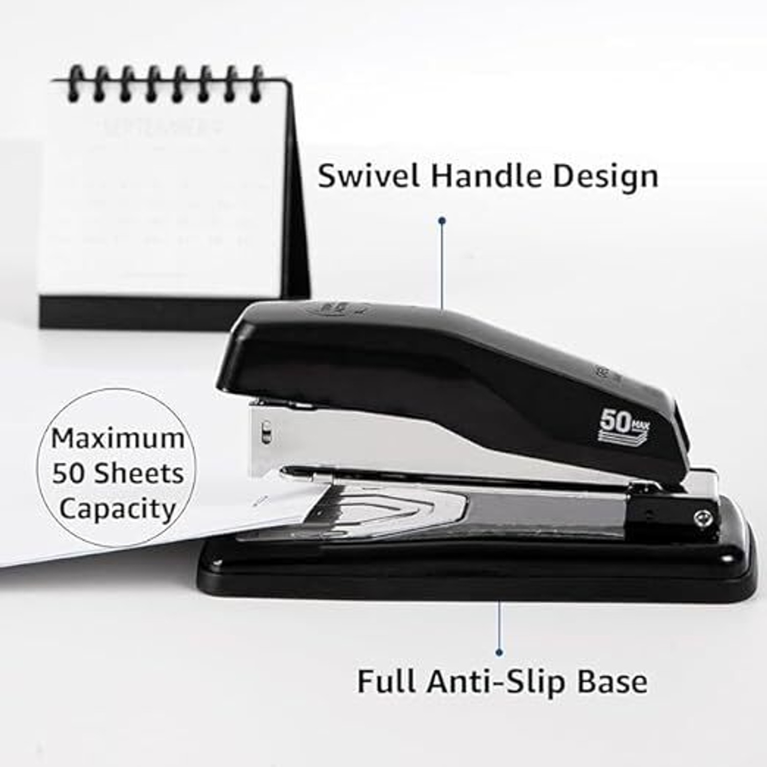 Image of Original Mart Desktop Stapler for Booklet Binding Black | Office Supplies NA Stapler