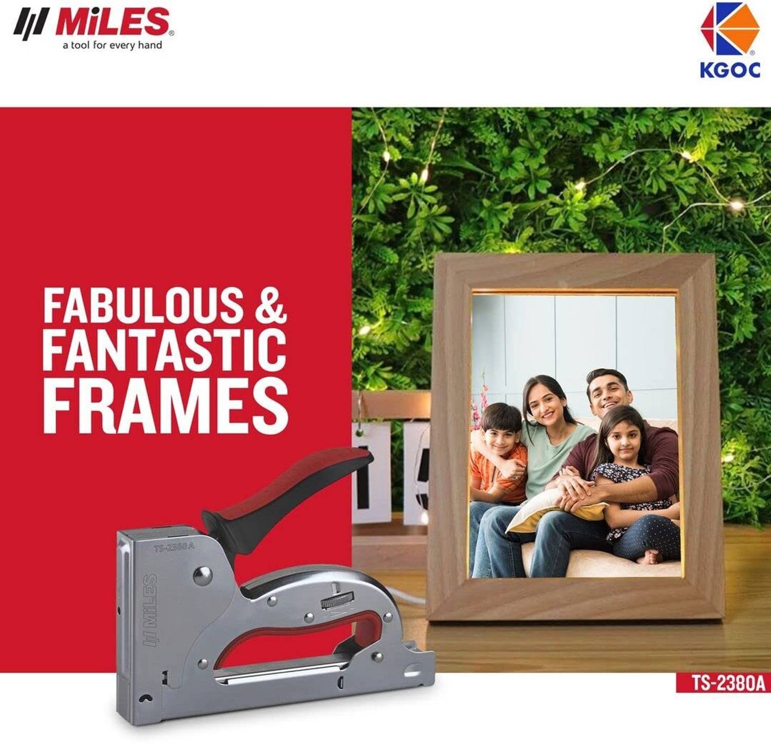 Miles 23/8 Manual Gun Tacker Stapler Pack of 1 - Image 5