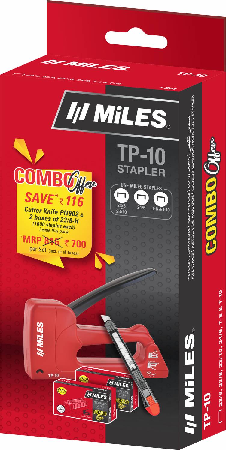 Miles Plastic Body Tp 10 Stapler - Image 2