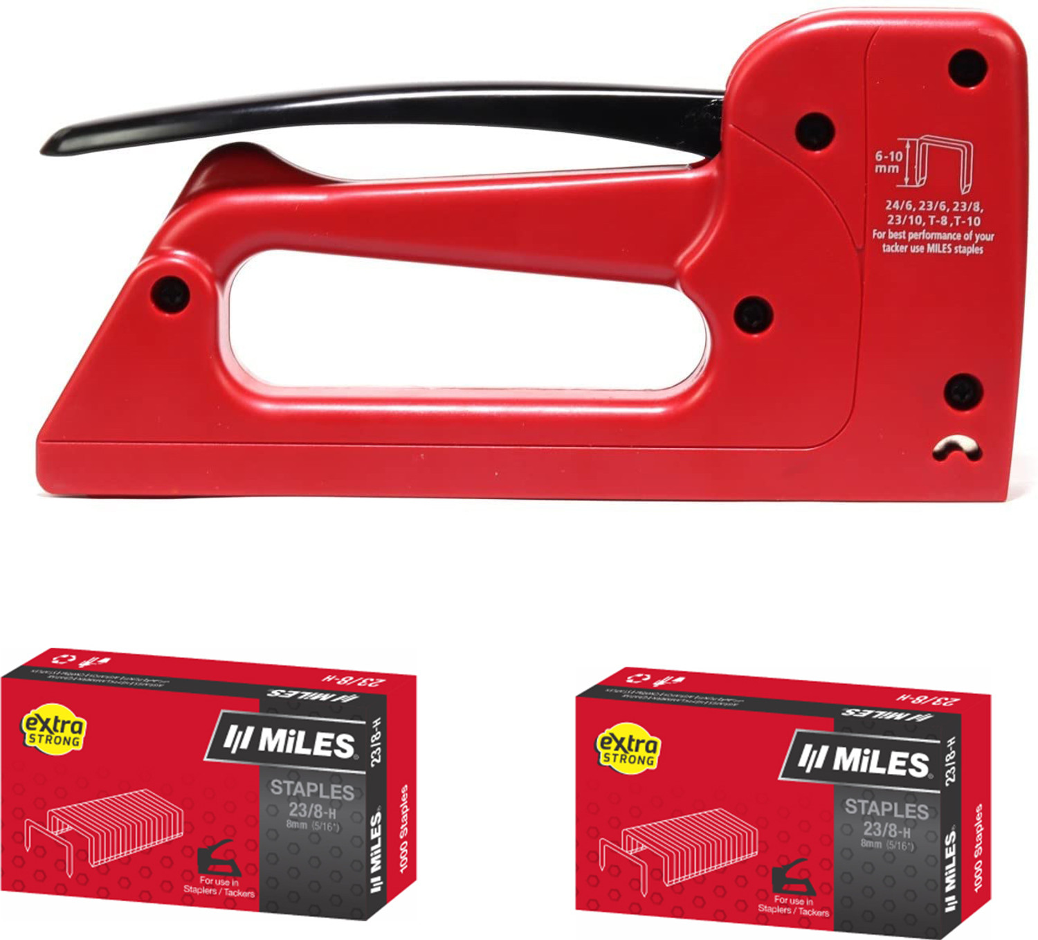 Image of Miles TP 10 + 2 PCS 23 /8 Pin NA Stapler