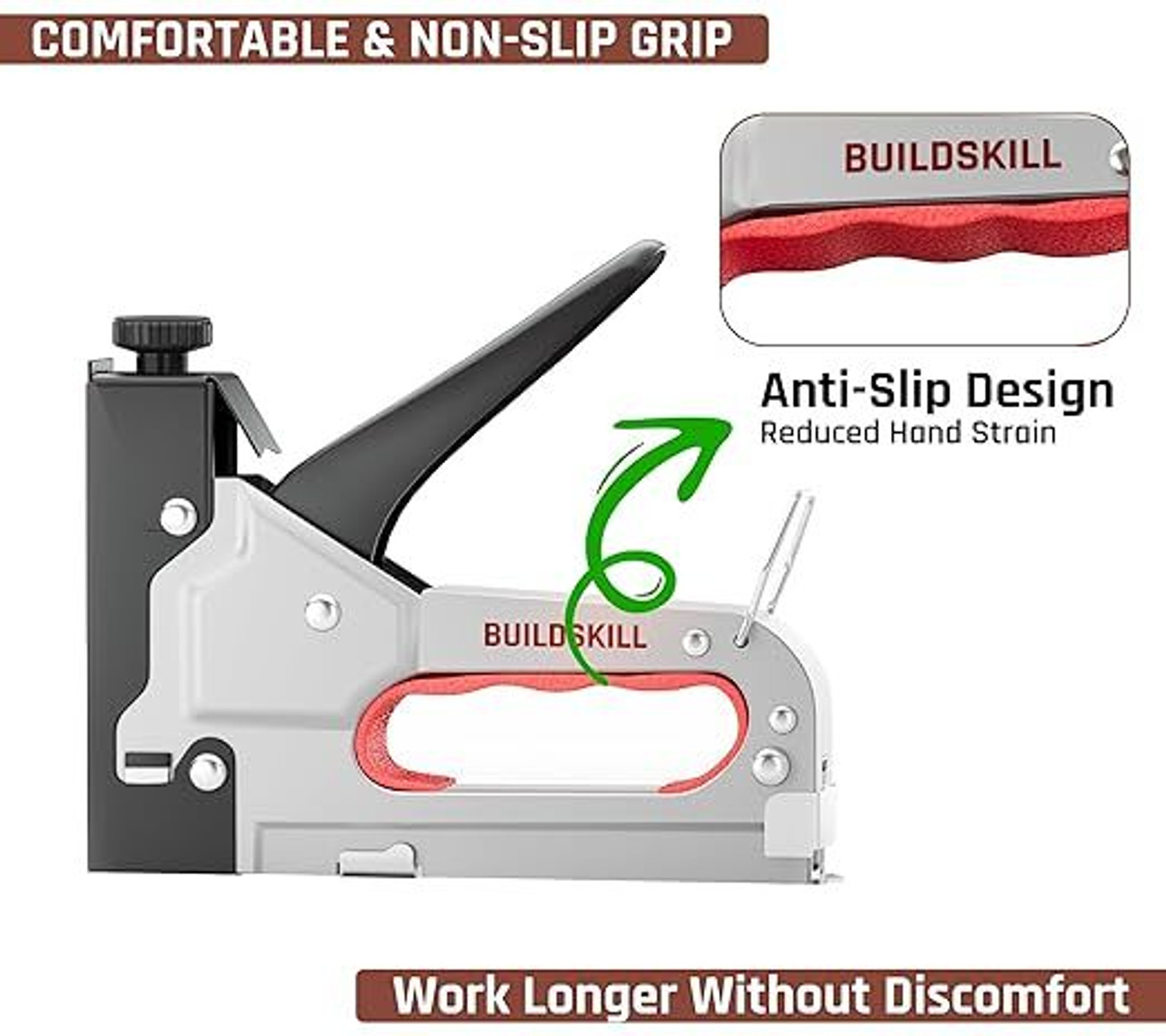 Image of VoltGrid 4 in 1 Stapler Gun for Heavy Duty use NA Stapler
