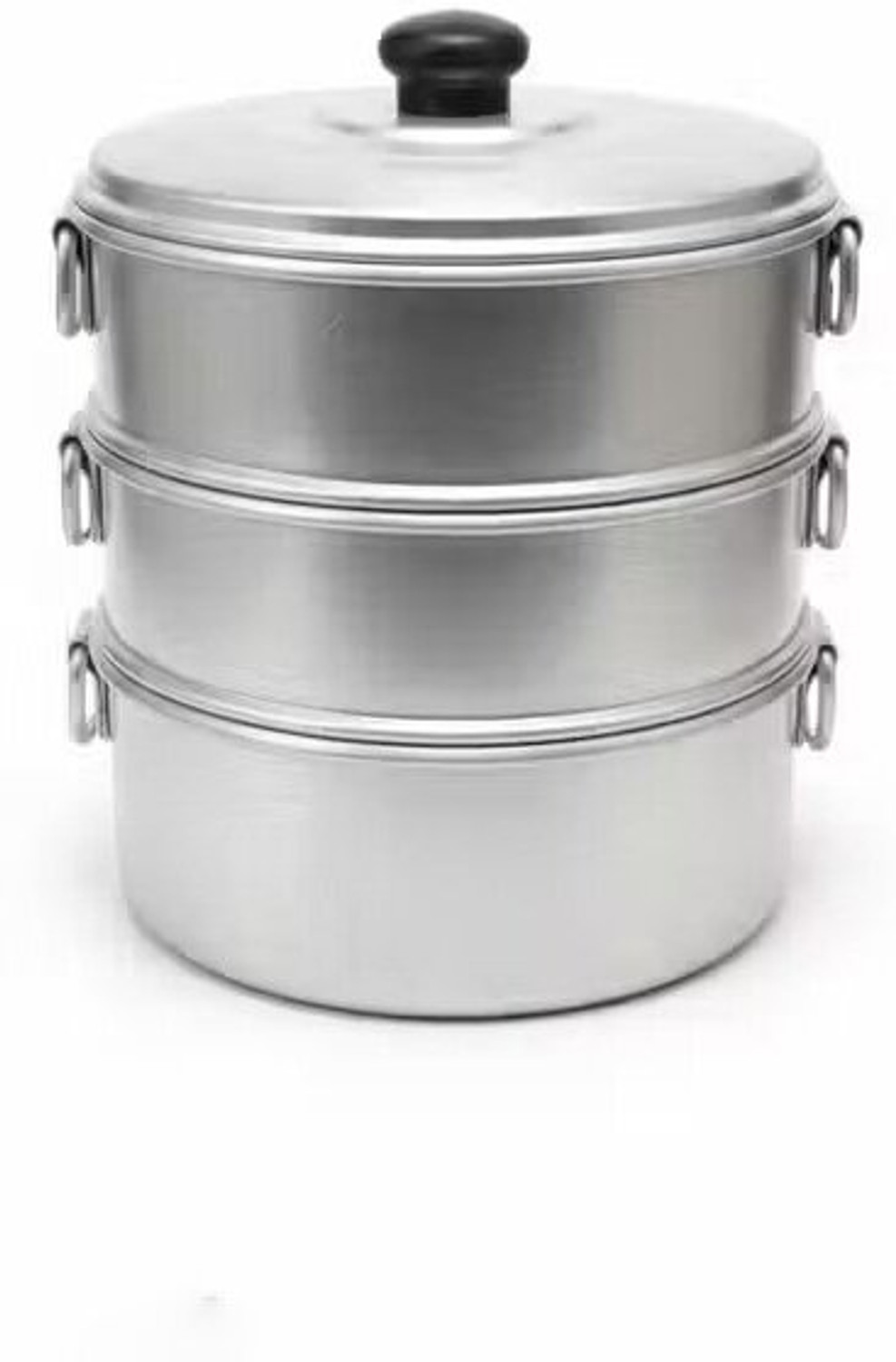 Image of SHRI VASUNDHRAM MOMO STEAMER 8 INCH 3 TIER Aluminium Steamer