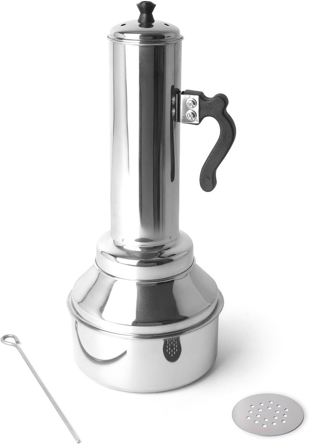 The Indus Valley Premium Stainless Steel Puttu Maker / Steamer with Bakelite Handle Stainless Steel Steamer — Kadai & Handi