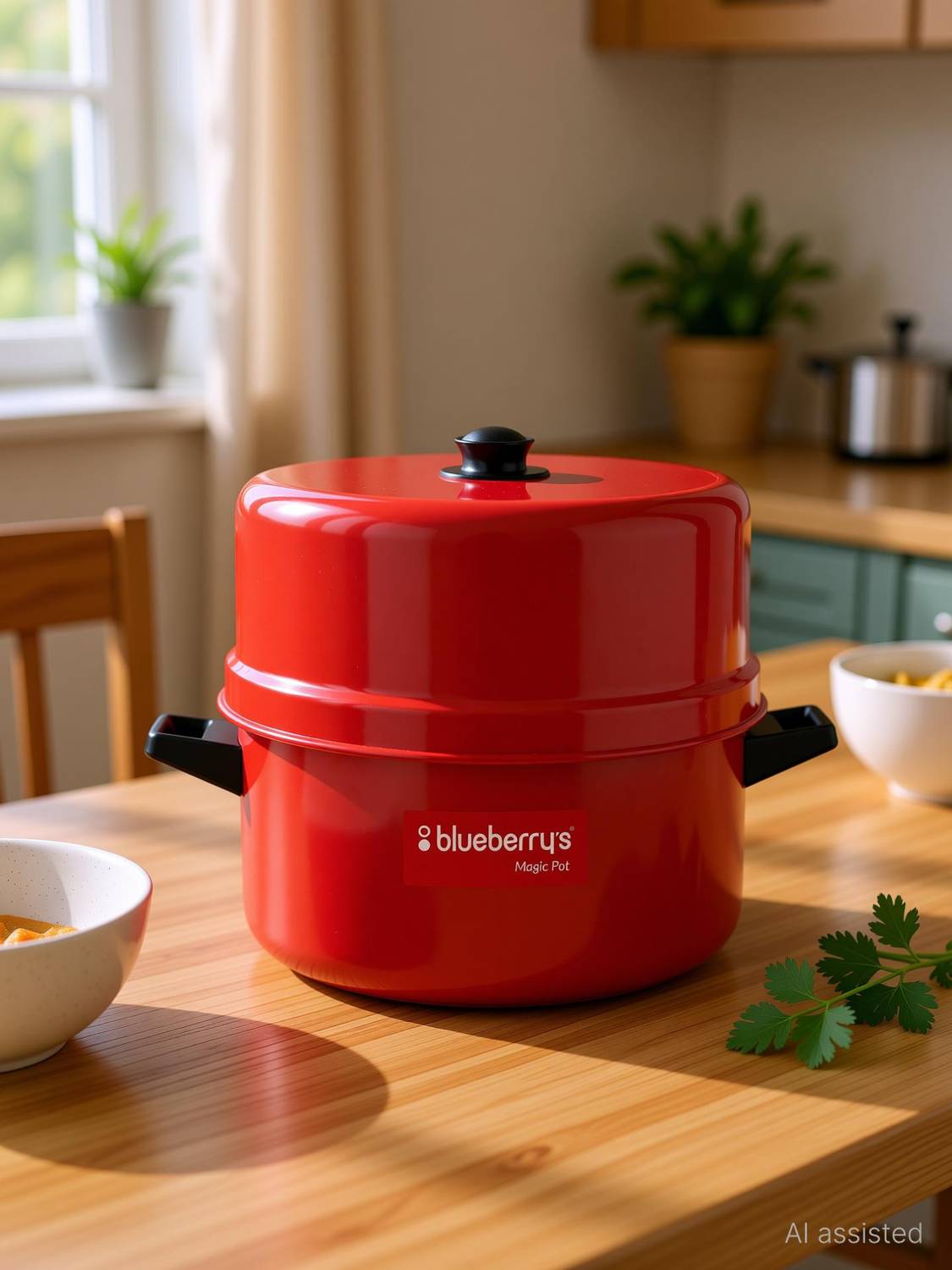 BlueBerry's 1 kg Aluminium Choodarapetty Rice Cooker Aluminium Steamer