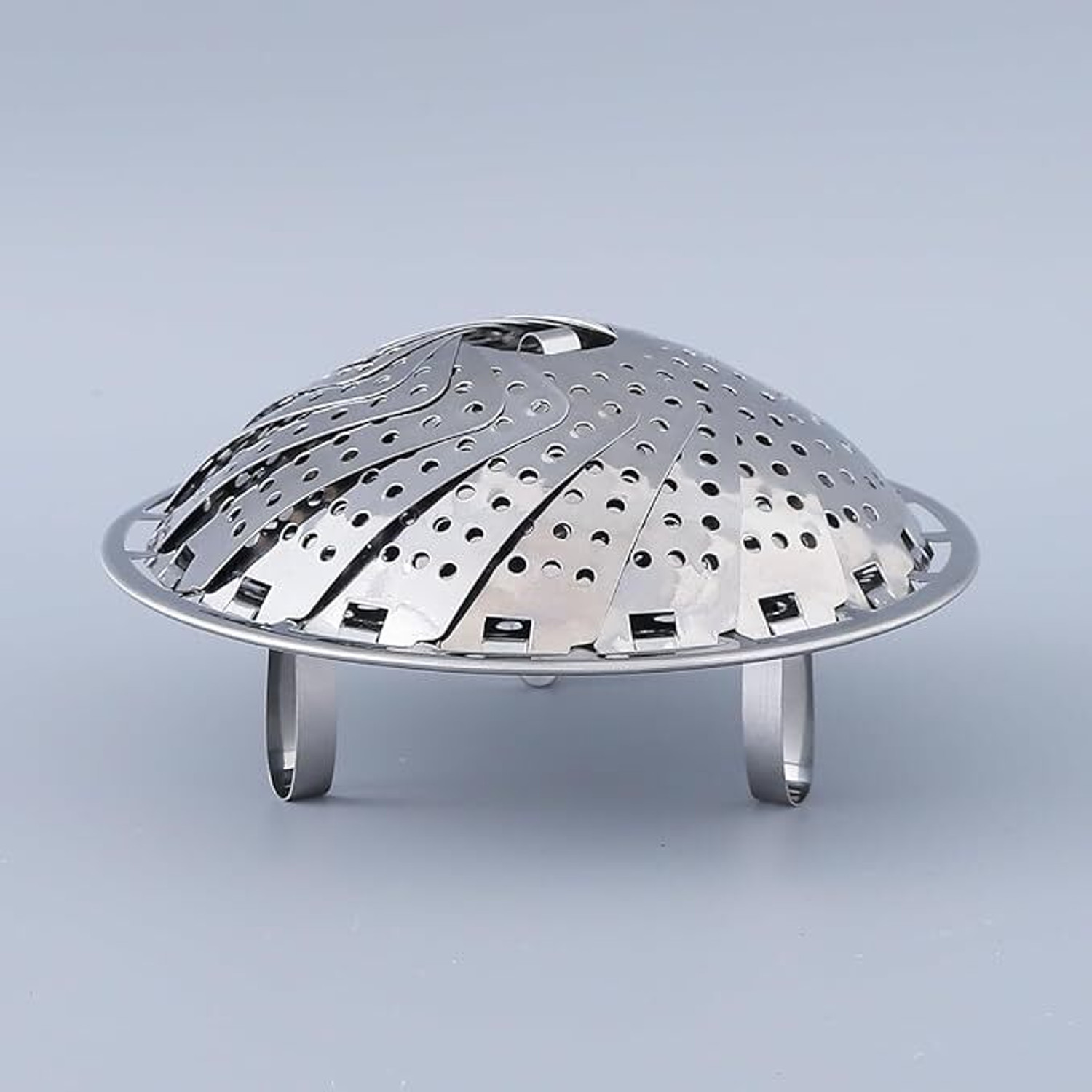 Image of CHEFERYN Foldable Baby Food Steamer for Vegatables Cooking Stainless Steel Steamer (1.5 L)
