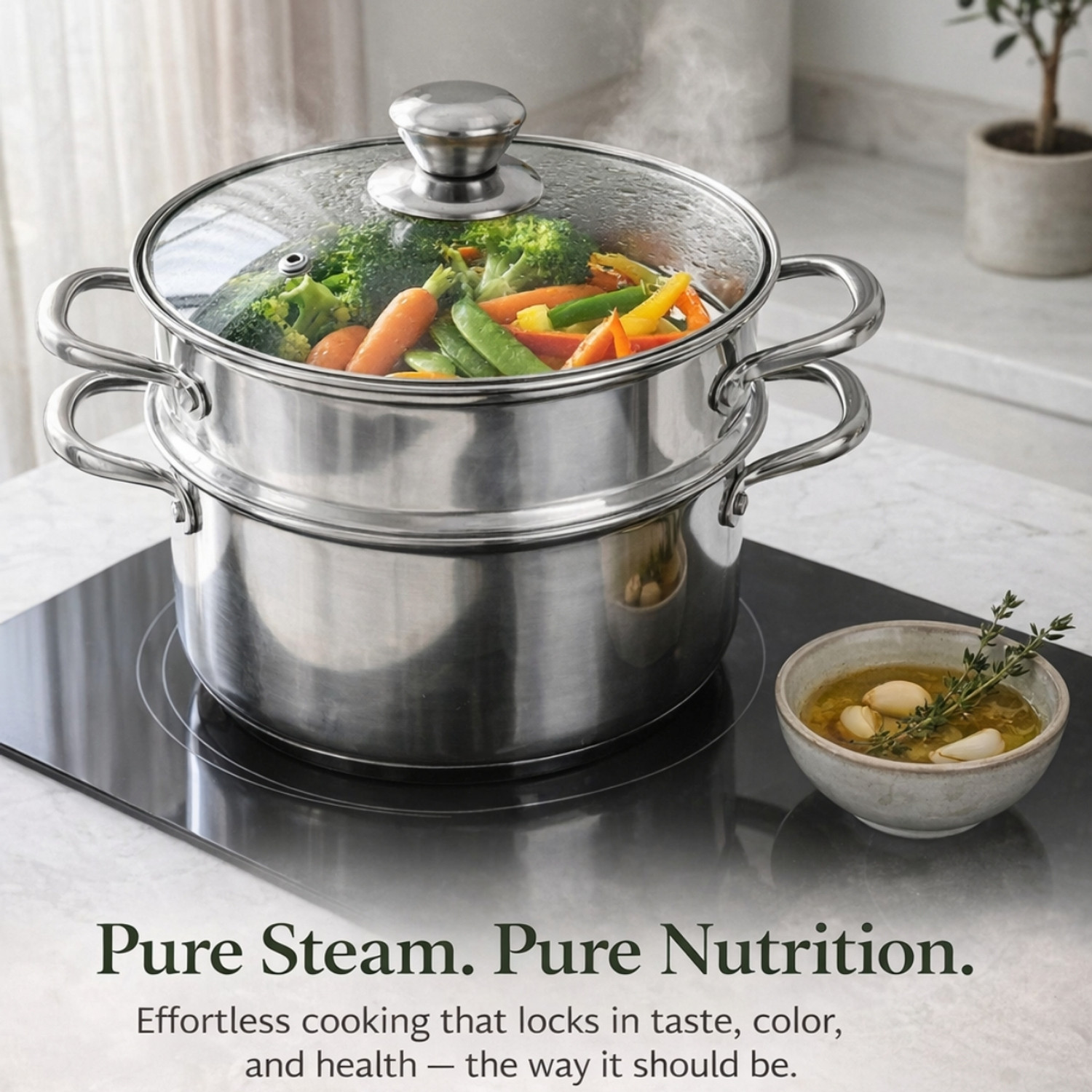 Image of LA'FORTE Stainless Steel Steamer