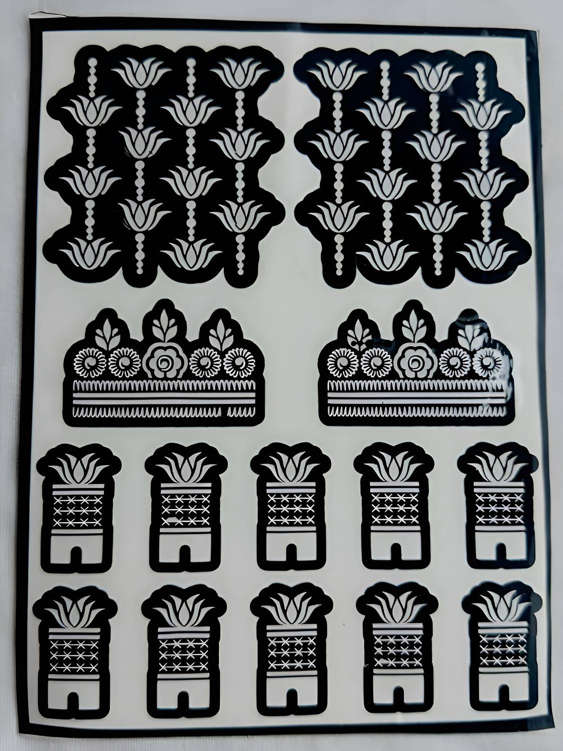 AISHBEAUTY Mehndi Stencil Temporary Tattoo 051 Mehndi Stencil / Henna Template / Temporary Tattoo Tool Stencil
