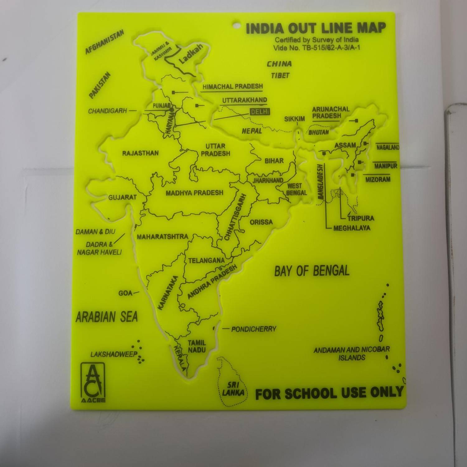 AISH INDIA MAP STENCIL AR001 India map stencil Stencil