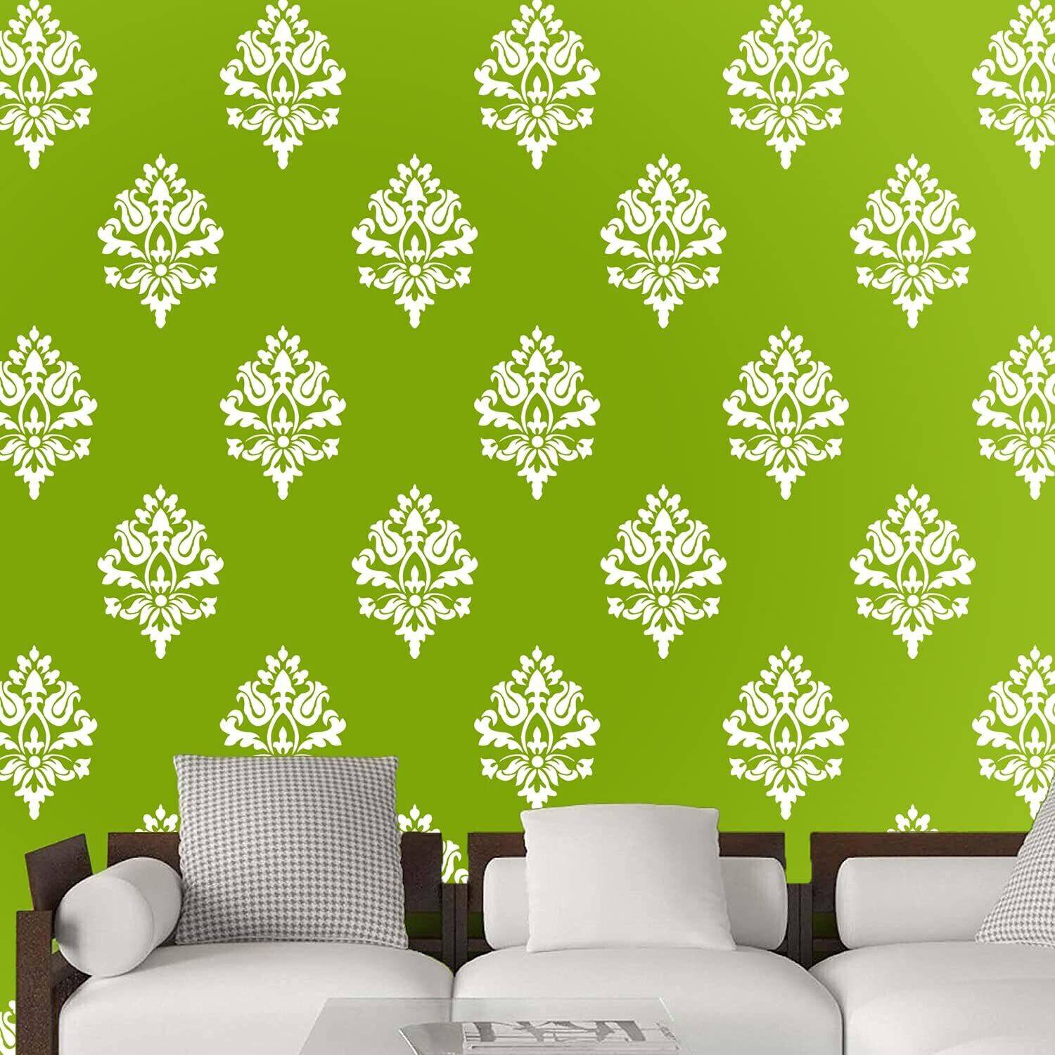 ARandNJ Painting Wall Stencils (Size:- 16X24 Inch) DIY Reusable Design PATTERN STYLE- 40419 Modern Wall Arts Stencil