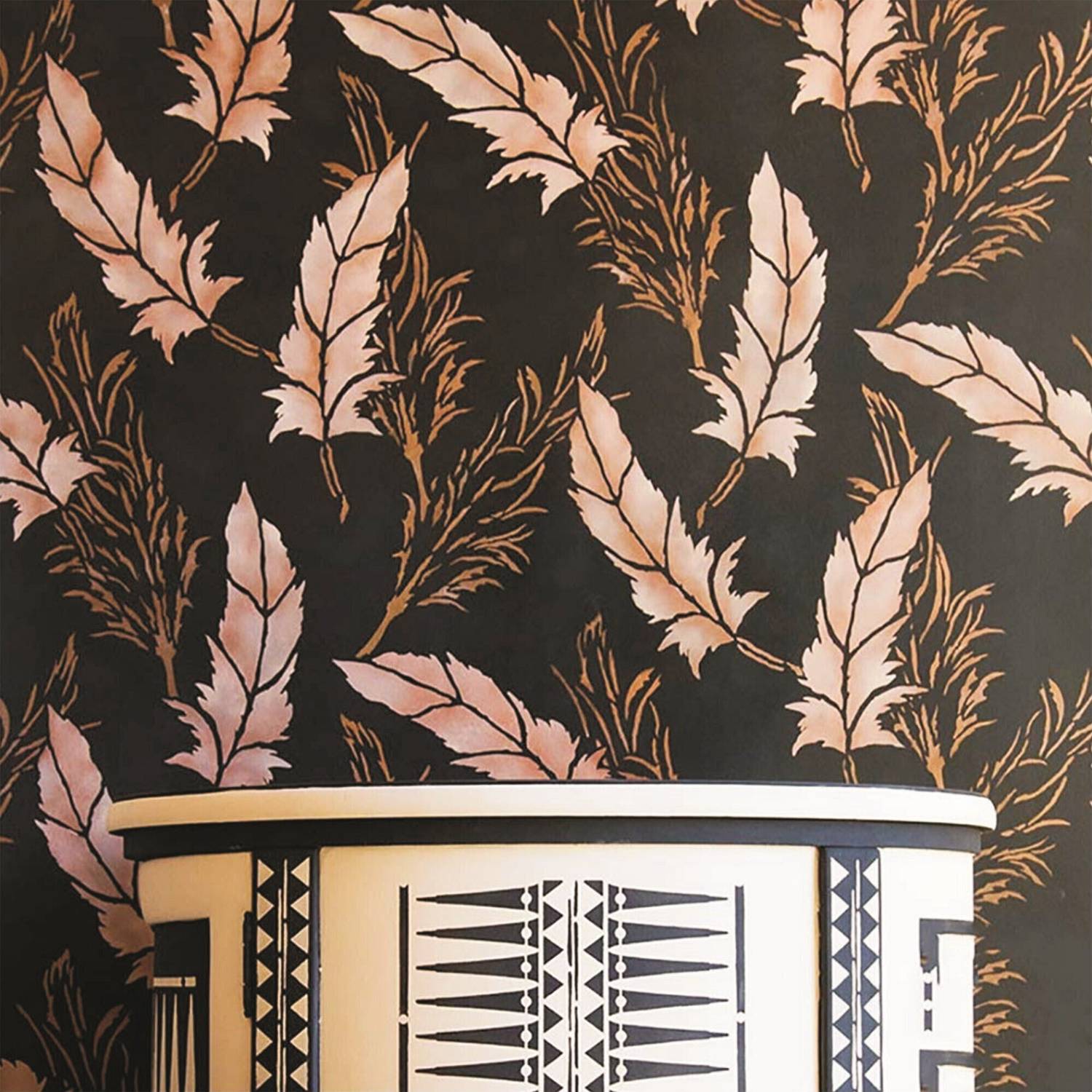 ARandNJ Painting Wall Stencils (Size :- 24 X 40 Inch) PATTERN- Feather Design Suitable For Home Wall Decor Stencil