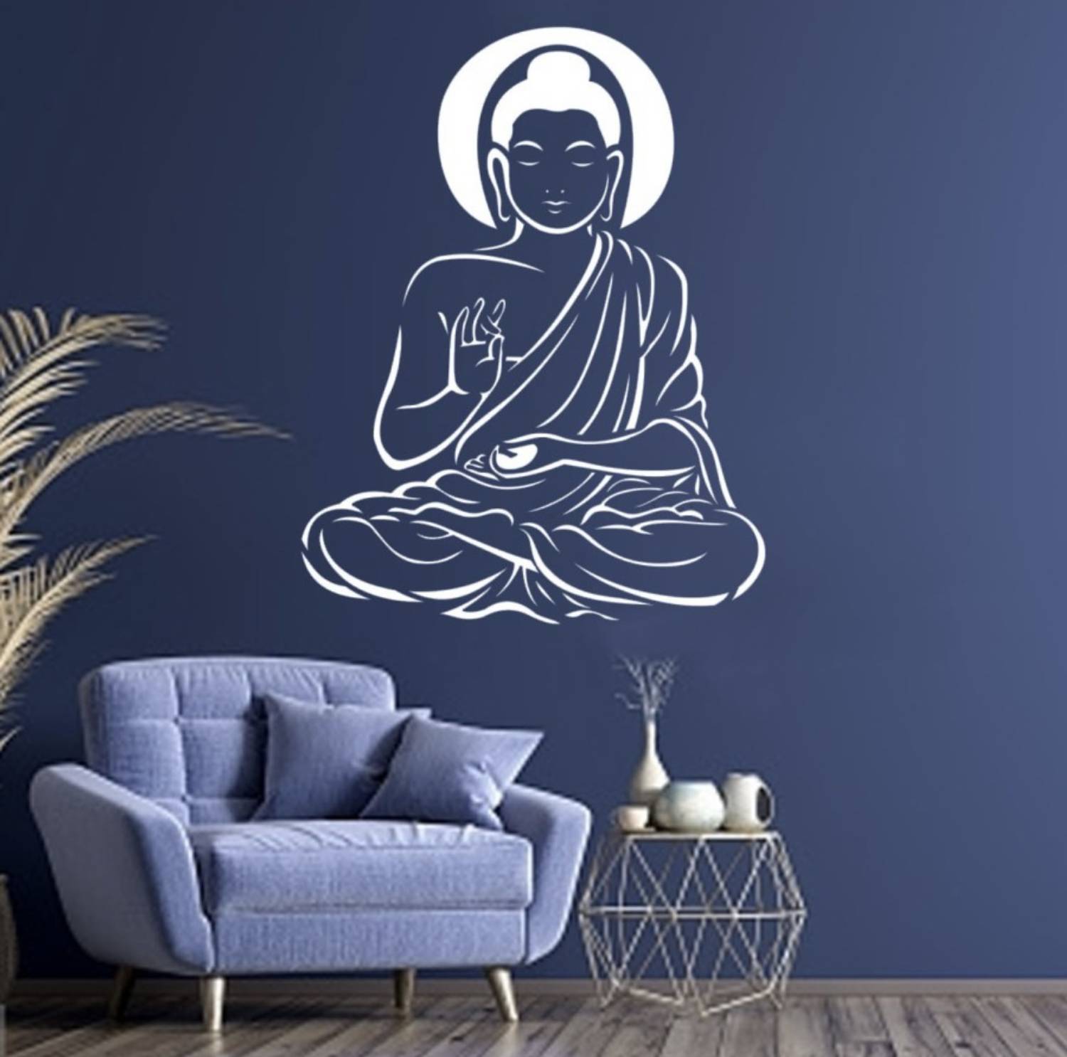 Nnk Decor Size: (24 x 40 Inches) Lord Bhudha Reusable PVC Wall Stencil for Home Decor B36108_0 Wall Stencil Stencil