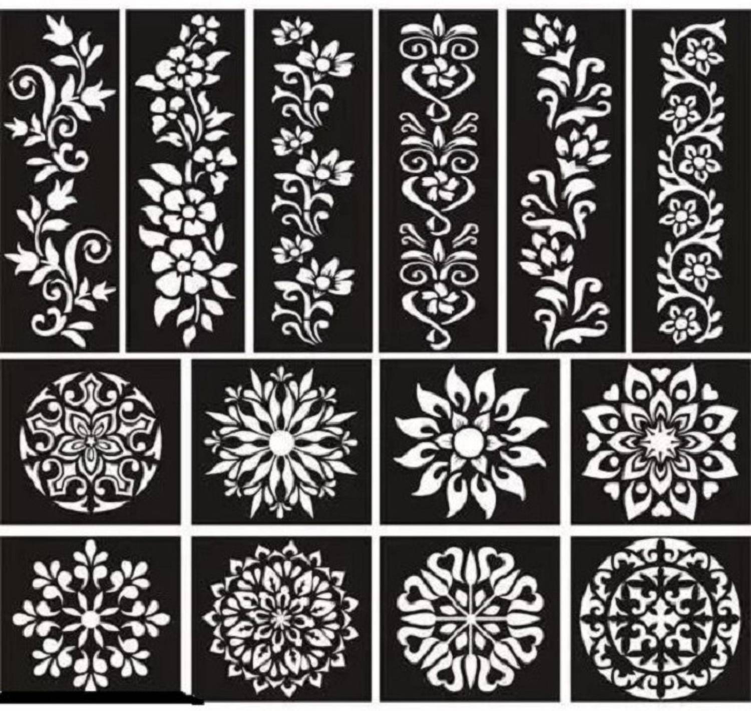 Ceravia Ceravia Mehndi Stencil Sticker