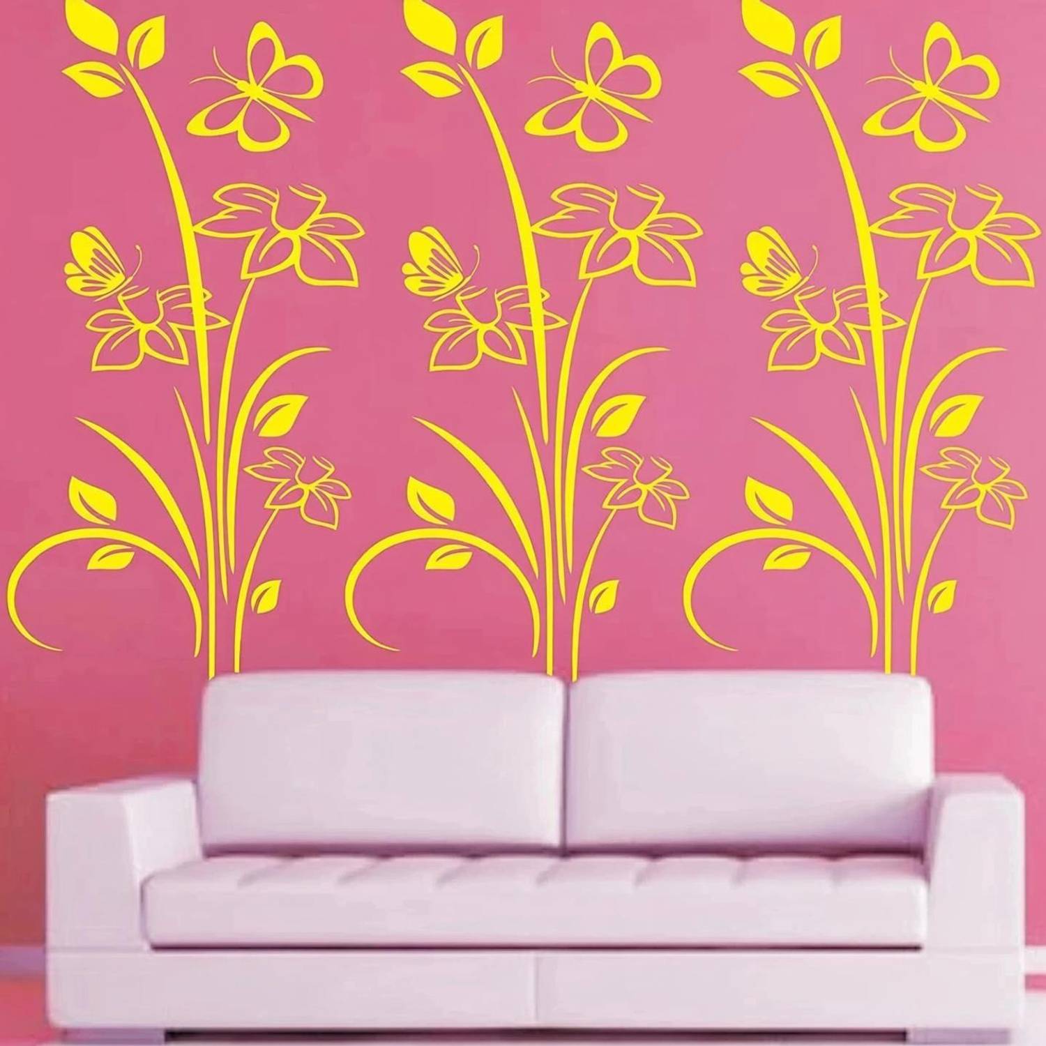 ARandNJ Painting for Wall Stencils (Size:- 16X24 Inch) Creeper Plant DIY Reusable Design PATTERN STYLE- 40626 Modern Home Wall Arts Stencil